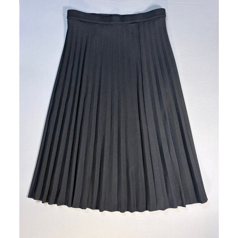 Vintage Black Pleated Retro Pinup Coquette Bleyle for Hooper Skirt Women Size 14